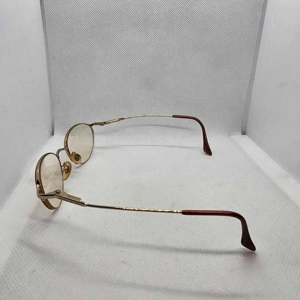 Brooks Brothers Gold & Brown Prescription Glasses Frames